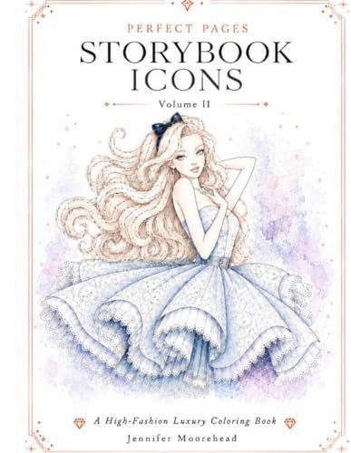 Perfect Pages - Storybook Icons: Volume II - A High Fashion Luxury Coloring Book image 2