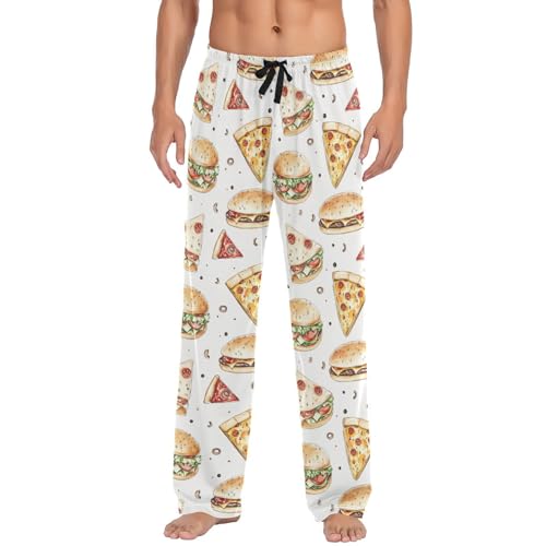 Pantalon de pyjama Burge Pizza homme avec cordon du S au XXL