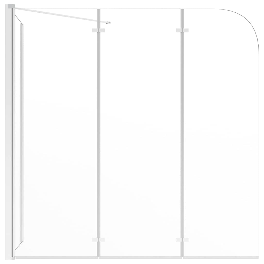 Mampara de ducha, 120 x 69 x 130 cm, cristal templado, transparente, con