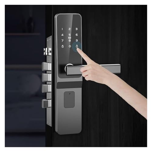Serrure connectée intelligente avec poignée et digicode numérique pour la maison