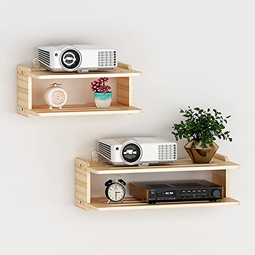 Soporte ajustable de trípode para proyector 2 niveles de madera miniatura 7