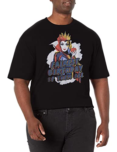 T-shirt Disney Villains Birthday Queen haut manches courtes noir homme taille L