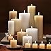 TAG Chapel 3X4 Ivory Pillar Paraffin Wax Candle Unscented Drip-Free Long Burning 46 Hours for Home Decor Wedding Parties 3x4 Ivory