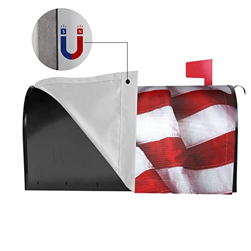 Eagle American Flag Mailbox Covers Magnetic Memorial Day Welcome Mailbox Wraps 4Th Of July Patriotic Post Letter Box Cover Garden Decor Standard Size 18" X 21" #TOP5