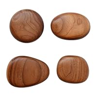 DimyFew 4Pcs, Wood Wall Mounted Coat Hooks Wooden Coat Hooks Coat Racks Wood Cabinet Knobs Wall Hooks for Scarf, Bag,Hat,Bedroom,Home