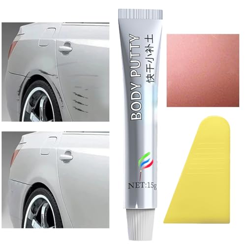 Huayeex Stucco per Vernice Auto, Riempitivo per Carrozzeria | Fine da 15 g per Graffi | Cura Esterni di Automobili, SUV, Corse, Roulotte