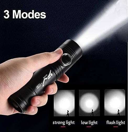 120M Depth Dive Light, Waterproof Underwater 3 Modes LED Scuba Flashlight - image 3