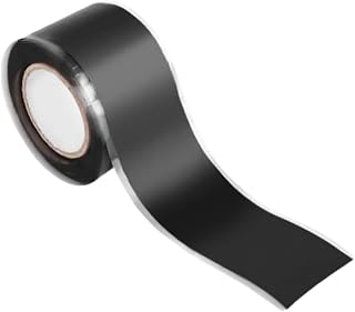 MAGICLULU Cinta De Silicona Autoadhesiva Cinta Térmica Para Tuberías De Agua. Cinta De Fugas De Agua Cinta De Construcción Reparación De Cinta De Lona Cinta De Alambre Black Gel De Sílice