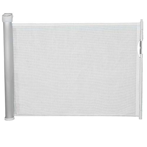 Callowesse© Omni Ausziehbares Treppenschutzgitter für Baby & Haustiere, 0-140 cm multidirektionale Öffnung, geräuschloser Betrieb, sicherer Doppelverriegelungsmechanismus, Abstandhalter Inkl Cover