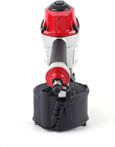 Miniatura 4 de HENHAIY Clavadora de bobina de aire, pistola de clavos profesional CN55, máquina de clavar neumática con motor de disparo rápido, revestimiento de