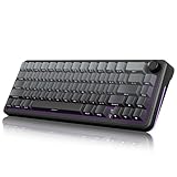 RedThunder K65 Wireless Mechanical Gaming Keyboard, Trip-Modes Connection, Gasket Custom Hot-Swap Keyboard, RGB Backlit, Pre-lubed Linear Switches, Side Printed PBT Keycaps, Gradient Gray