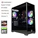 CyberPowerPC Wyvern Gaming PC - AMD Ryzen 7 5700X, Nvidia RTX 5060 8GB, 16GB RAM, 1TB NVMe SSD, 650W 80+ PSU, Wi-Fi, Windows 11, Prism Panoramic RGB Black