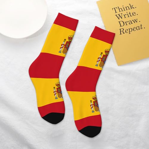 Spanish flag A Pair Junior Athletic Short Tube Socks Children Calf Tube Socks Short Stockings4