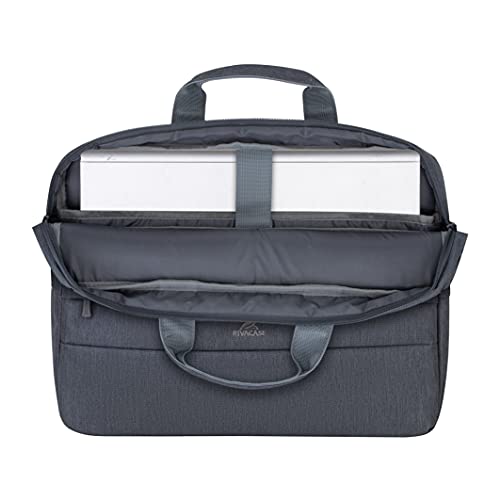 Image of RIVACASE Prater Anti theft Laptop bag 15.6 Inches Waterproof Compact Shoulder Bag for Notebooks Ultra Light Computer Bag for Women /Men /Travel /Business, Compatible with Laptop Macbook Pro 15.6 inch