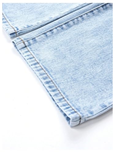 Girl's Y2k Graphic Jeans Butterfly Print Jeans Elastic High Waisted Straight Leg Denim Pants4