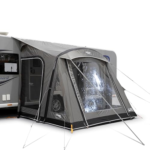 Vango Palma Air 260 Inflatable Caravan Awning AirBeam Touring Awning 235250cm Waterproof 4000mm Dynamic Weave Fabric Lightweight Camping Awning with Pump & Accessories
