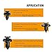 GOOACC 100PCS 7mm 8mm 10mm Compatible with Subaru Push Type Retainer Fasteners Rivets Clips OEM Upgrade for 90914-0007, 90913-0067 & 90914-0051 + Bonus Fastener Remover