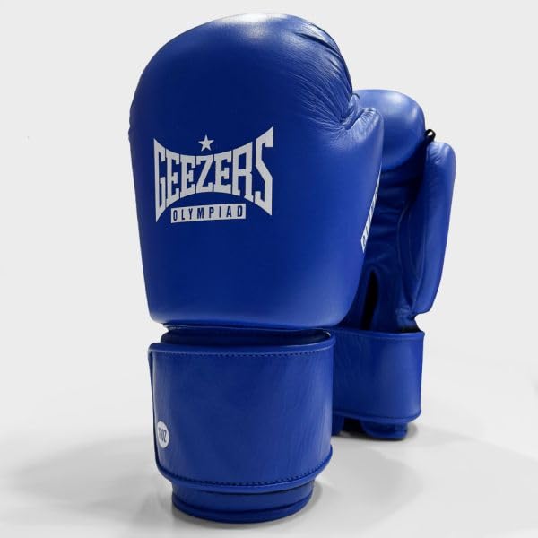 Geezers Olympiad Sparring Boxing Gloves (BLUE, 10oz)