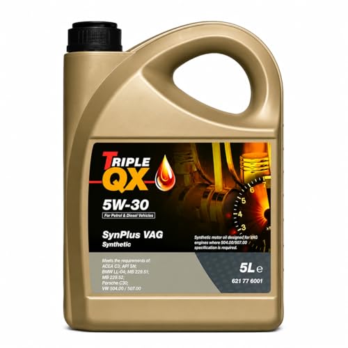 Image of Triple QX SynPlus 5W-30 Fully Synthetic Engine Oil 5L Car Motor Oil ACEA C3 API SN 504.00 507.00 C30