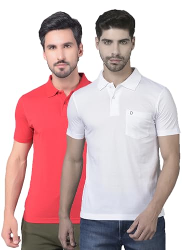Image of Dollar Mens Cotton Casual Solid Polo Tshirt (Pack of 1)