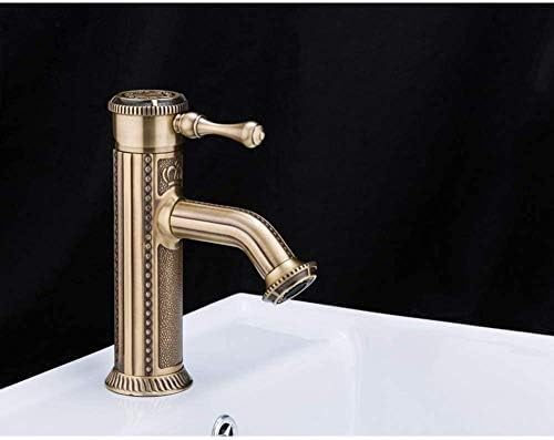 Robinet de salle de bain à poignée unique mitigeur eau froide chaude