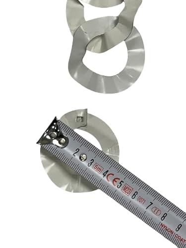 Kette Regenablauf Verschönerung Abtropffläche oder Ausgießer für Drachen Ornament (kleine Kette aus Aluminium/Weiß - Grau)