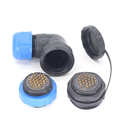 Szjelen Sd28 2Pin~26Pin Elbow Waterproof Wire Connector Plug And Socket,Led Light Power Cable Connector (26-Pin) #TOP5