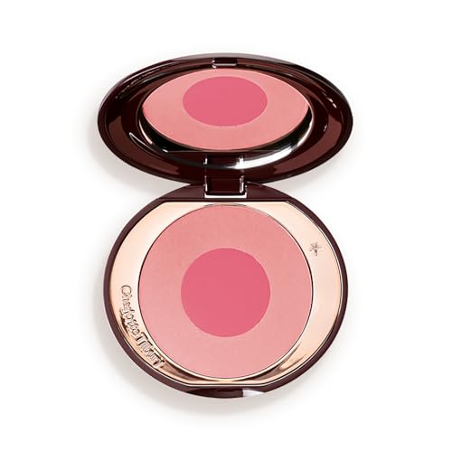 Image of Charlotte Tilbury Cheek to Chic Powder Blush - Two-Tone Cheek Makeup with a Radiant, Luminous Finish - Buildable Color that Smooths, Buffs & Blends for a Light Reflecting Glow