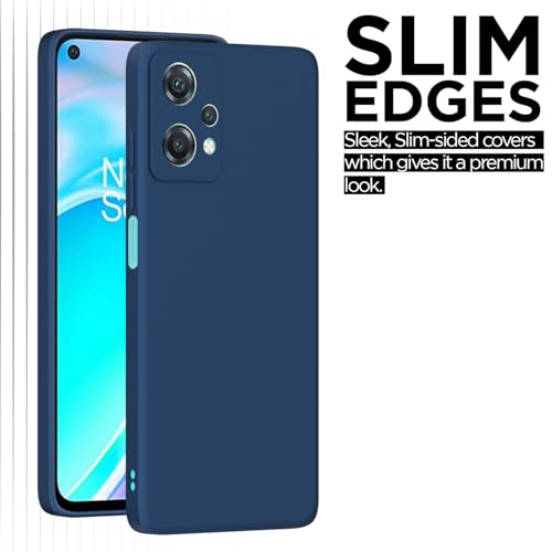Image of Outlouders Back Cover for OnePlus Nord Ce 2 Lite 5G | Camera Protection | Durable Soft Matte Silicone Bumper Case (Blue)