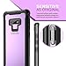 Samsung Galaxy Note 9 Cell Phone Case - Full Body Case with Built-in Touch Sensitive Anti-Scratch Screen Protector, Ultra Thin Clear Shock Drop Proof Durable Protective Cover (Purple)