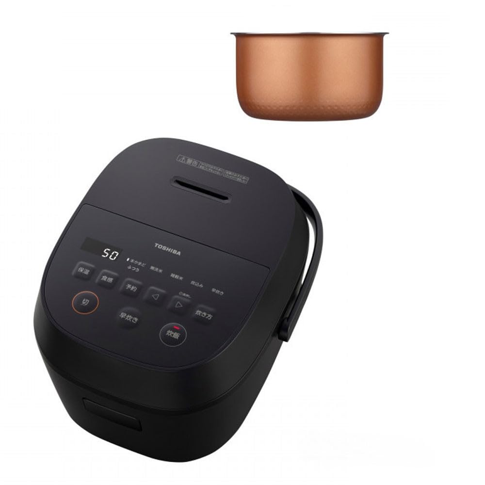 Amazon | 東芝 炊飯器 マイコン 5.5合 RC-10AMX(W) ブラック ふっくら