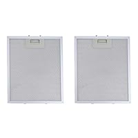 2PCS Grease Filters Set Designed for RANGEMASTER Cooker Hood 30cm x 25cm Aluminum Mesh