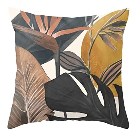 HHDM Pillowcase Modern Pillowcase Decorative Outdoor Linen Square Pillowcase For Sofa Sofa Beds And Cars 18x18 Inches (45 X 45 Cm) (B, One Size) Cover