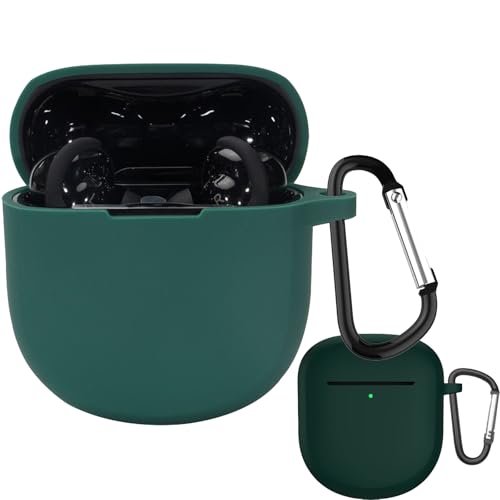 INIAYOH For Bose QuietComfort Ultra Earbuds �ی�P�[�X �{�[�Y QuietComfort Ultra Earbuds �P�[�X �J���r�i�t�� �ϏՌ� �����^ �h���h�o �[�d�\ �����h�~�i�O���[���j