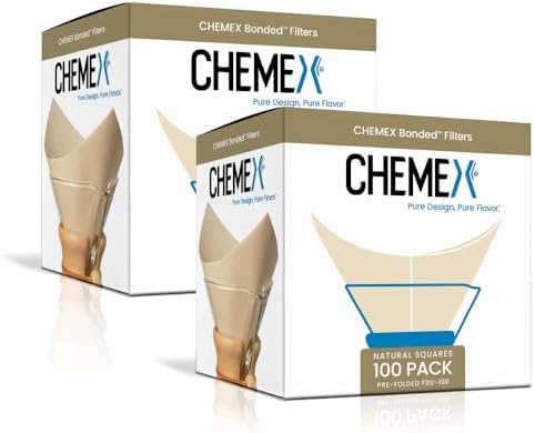 Chemex Bonded Filter - Natural Square - 100 Count (Pack of 2) - E...
