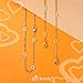 555Jewelry Womens Stainless Steel Chain Link Multiple Hollow Love Heart Shape Section Pendant Single Clasp Lock Jewelry Accessory Ladies Women Adults Necklace, Pink Rose Gold 22 Inch