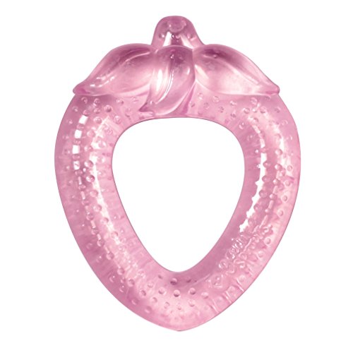 Image of green sprouts Fruit Cooling Teether-Pink Strawberry