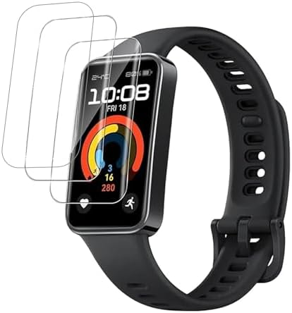 [3 Pack] [Kicvbnco] For Huawei Band 10/Huawei Band 9/Huawei Band 8 watch film Screen Protector Screen film, [TPU film] [PET film] [film Friendly] for HUAWEI Band10/Band9/Band 9 NFC/Band 8/Band 8 NFC film