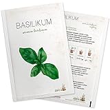 Basilikum Samen - Hochwertige Kräuter Samen für ca. 400 Pflanzen im Kräutergarten - Samenfestes Saatgut in Samentütchen für die Anzucht im Kräutertopf Zuhause, auf dem Balkon oder im Garten