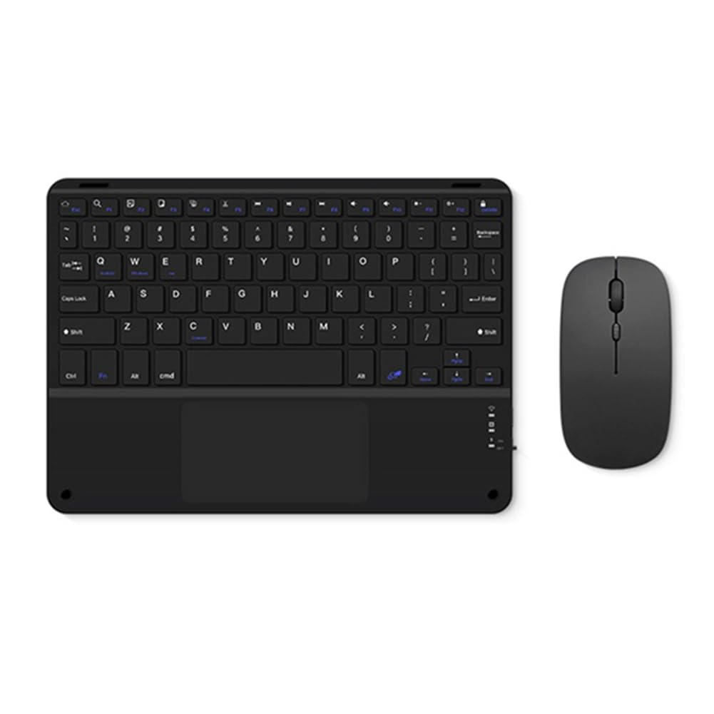 Teclado inalámbrico con panel táctil y ratón Bluetooth para PC 7