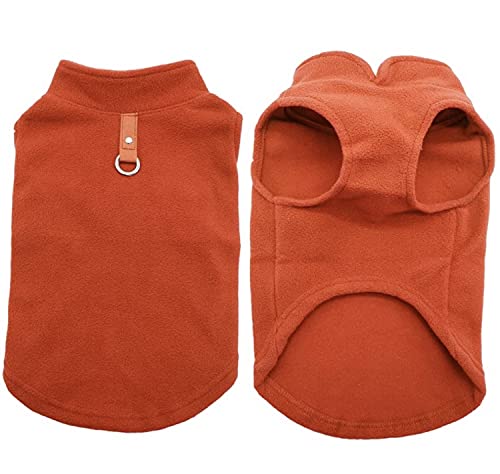 KUTKUT Small Dog Cat Fleece Warm Sweatshirt Puppy Pullover Dog Turtleneck Coat Dog Winter Jacket with Leash Ring, Fleece Sweaters Clothes for Maltese, Shihtzu etc (Size: L, Adjustable Chest: 45cm) (B09H2QHPGL) Amazon Price History, Amazon Price Tracker
