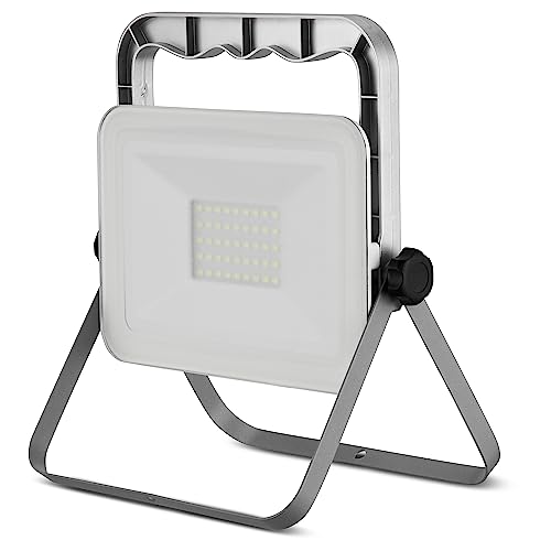 Projecteur de chantier pliable LED 30 W avec câble de 1,8 m IP65