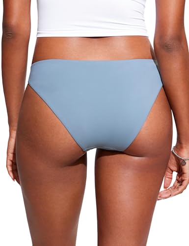 Image of CRZ YOGA Low Waisted Bikini Bottoms | Mid Cut Leg, Medium Bum Coverage, Full Lining, Swim, Bathing Suit Briefs for Women