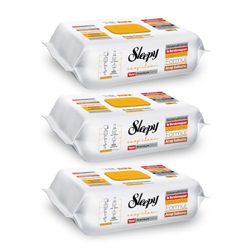 Image of Sleepy Easy Clean Arabic Soap Additive Surface Cleaning Towel 3x100 (300 Sheets)