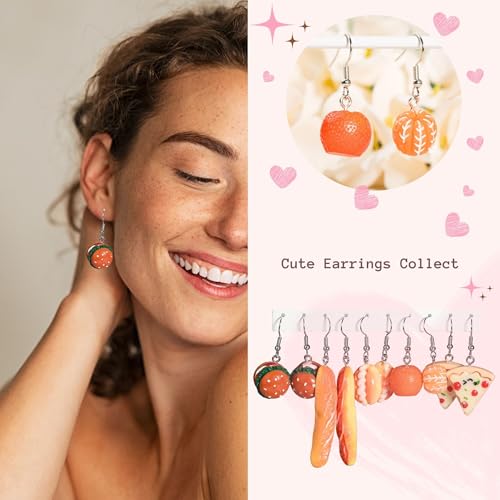 Fun and Cute Earrings for Women - 30 Pairs of Weird, Animal, Food, and Aesthetic Jewelry2