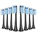 REDTRON Replacement Brush Heads Compatible with Philips Pro Results, 8 Pack Electric Toothbrush Heads for FlexCare, ProtectiveClean, HealthyWhite, EasyClean and PowerUp, Black