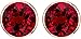 4 Carat Total Weight Ruby Solitaire Stud Earrings Pair 14K Rose Gold Popular Premium Collection Bezel Push Back