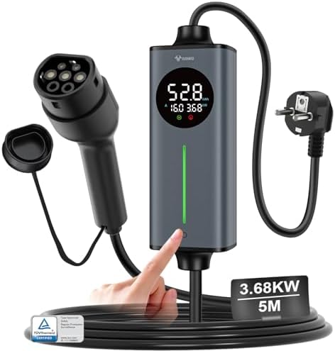 migliori cavi di ricarica per auto elettriche con spina Schuko da 16A per garage senza wallbox