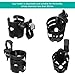 Accmor Stroller Cup Holder with Adjustable Strap, 360 Degree Rotatable Universal Cup Holder for Uppababy, Nuna, Doona Stroller, Drinks Holder for Wheelchair, Walker, Rollator