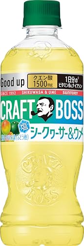 サントリー ボス BOSS クラフトボス シークヮーサー＆ウメ 果汁入り ビタミン クエン酸 ナイアシン 500ml×24本のサムネイル